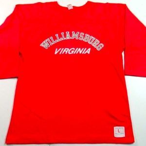 • VINTAGE 70s /80s Williamsburg Virginia Jersey T-shirt Artex Single Stitch •